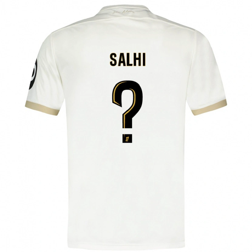 Danxen Dames Iliesse Salhi #0 Wit Goud Uitshirt Uittenue 2024/25 T-Shirt