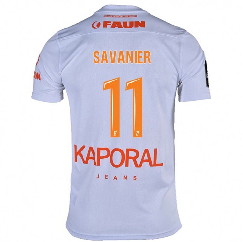 Danxen Dames Téji Savanier #11 Wit Uitshirt Uittenue 2024/25 T-Shirt