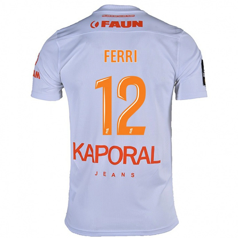 Danxen Dames Jordan Ferri #12 Wit Uitshirt Uittenue 2024/25 T-Shirt