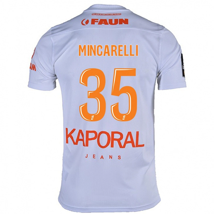 Danxen Dames Lucas Mincarelli #35 Wit Uitshirt Uittenue 2024/25 T-Shirt