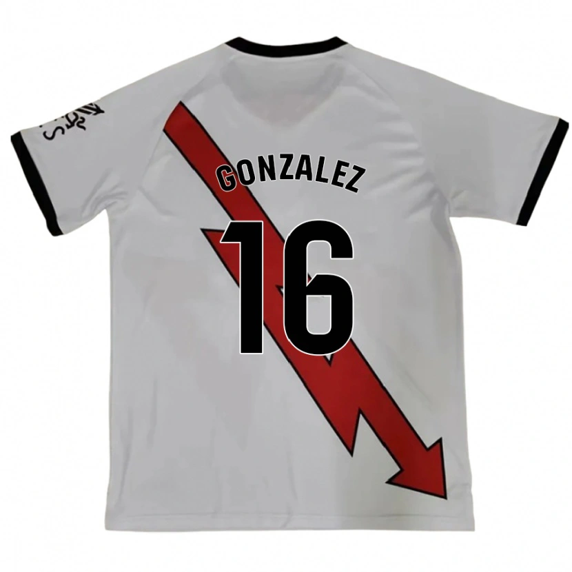 Danxen Dames Aitor González #16 Rood Uitshirt Uittenue 2024/25 T-Shirt