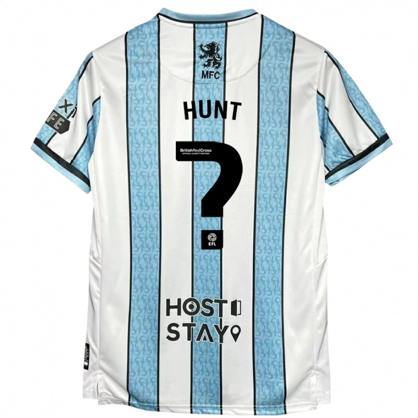 Danxen Dames Harley Hunt #0 Witblauw Uitshirt Uittenue 2024/25 T-Shirt