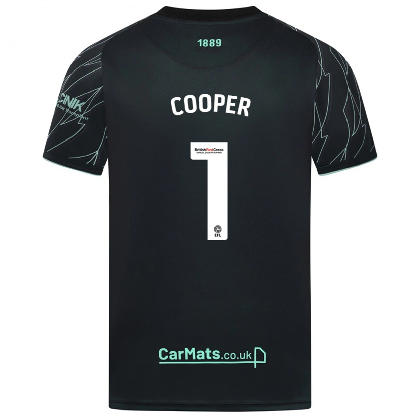 Danxen Dames Michael Cooper #1 Zwart Groen Uitshirt Uittenue 2024/25 T-Shirt