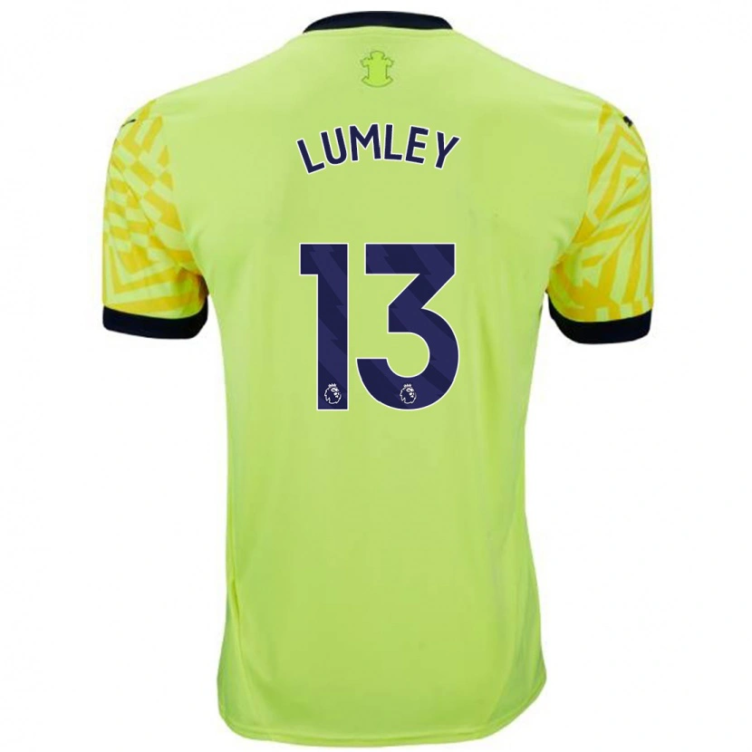 Danxen Dames Joe Lumley #13 Geel Uitshirt Uittenue 2024/25 T-Shirt