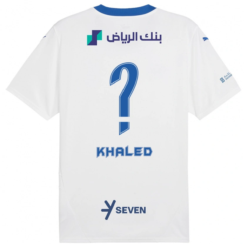 Danxen Dames Saad Khaled #0 Wit Blauw Uitshirt Uittenue 2024/25 T-Shirt