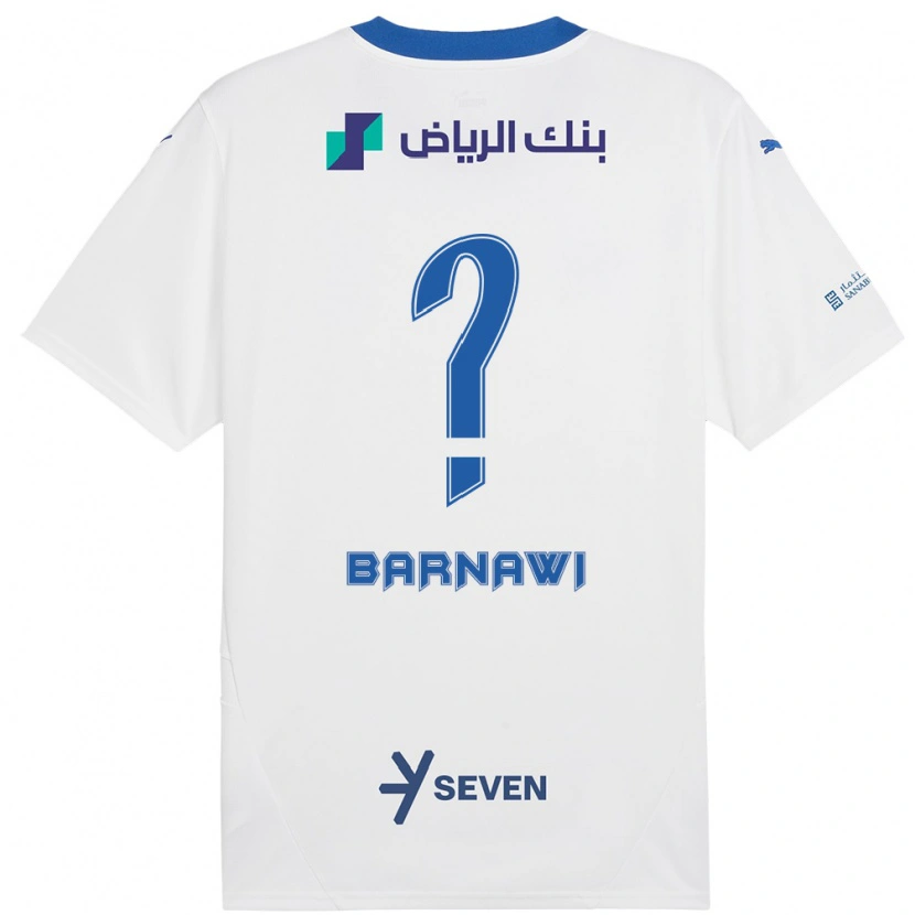 Danxen Dames Abdulsalam Barnawi #0 Wit Blauw Uitshirt Uittenue 2024/25 T-Shirt