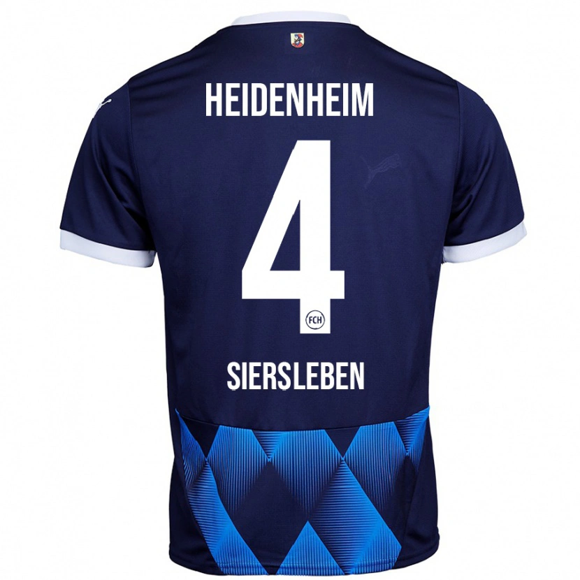 Danxen Dames Tim Siersleben #4 Donker Marineblauw Uitshirt Uittenue 2024/25 T-Shirt