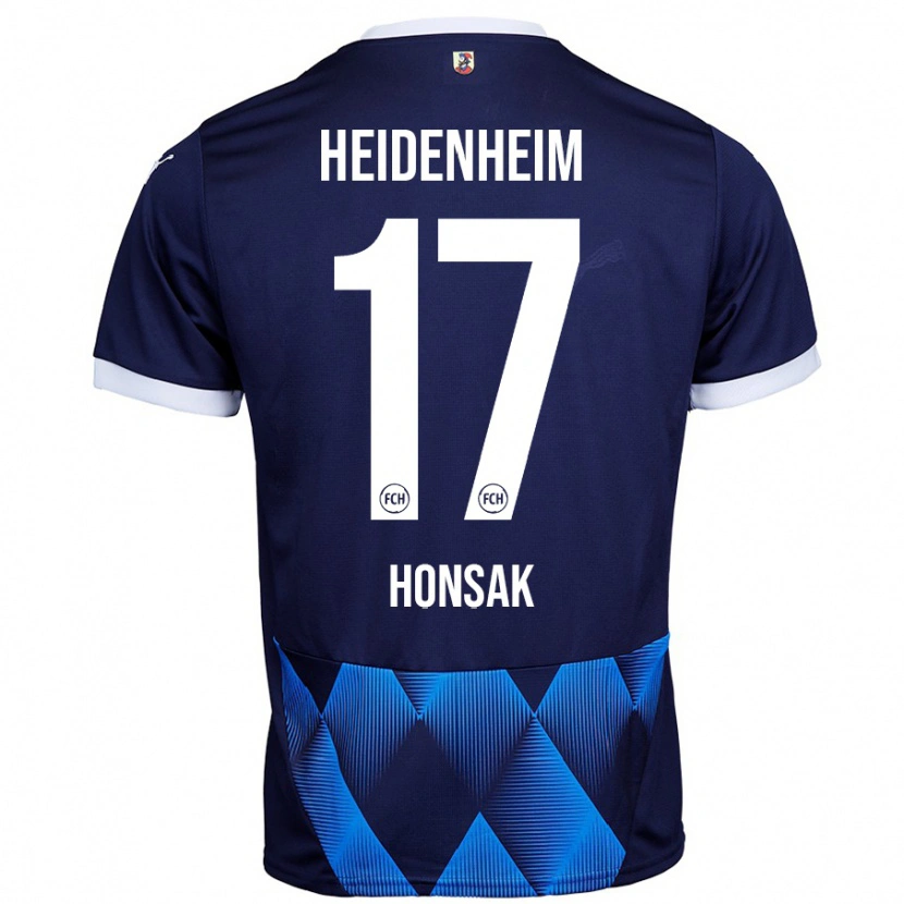 Danxen Dames Mathias Honsak #17 Donker Marineblauw Uitshirt Uittenue 2024/25 T-Shirt