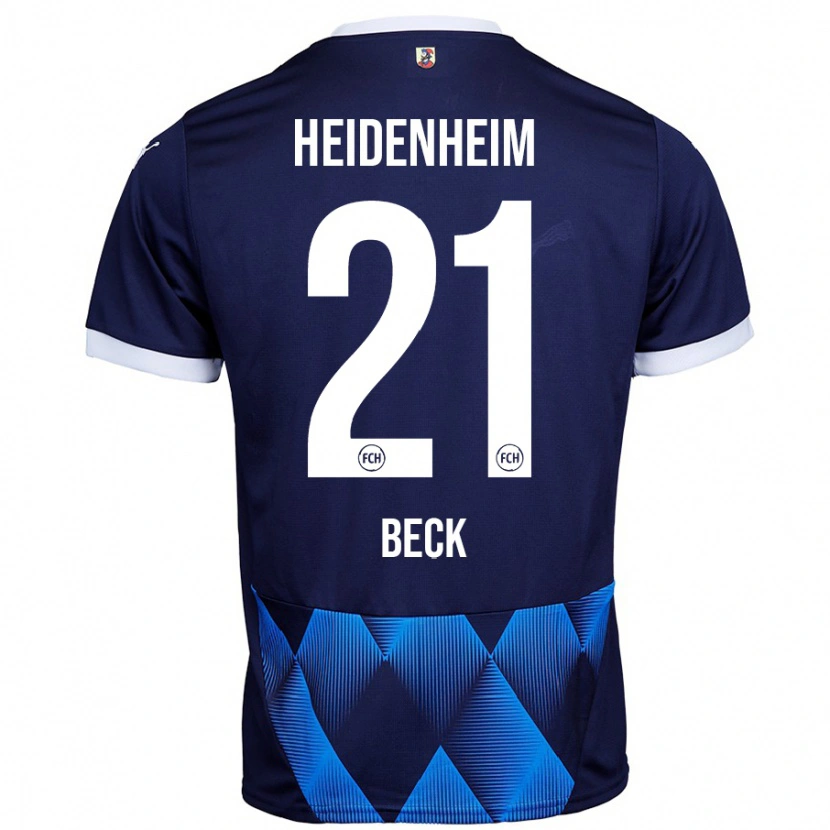 Danxen Dames Adrian Beck #21 Donker Marineblauw Uitshirt Uittenue 2024/25 T-Shirt