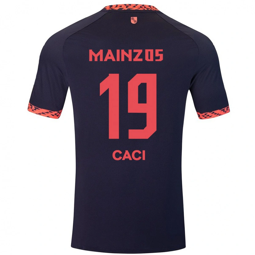 Danxen Dames Anthony Caci #19 Blauw Koraalrood Uitshirt Uittenue 2024/25 T-Shirt