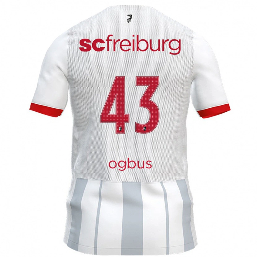 Danxen Dames Bruno Ogbus #43 Wit Grijs Uitshirt Uittenue 2024/25 T-Shirt