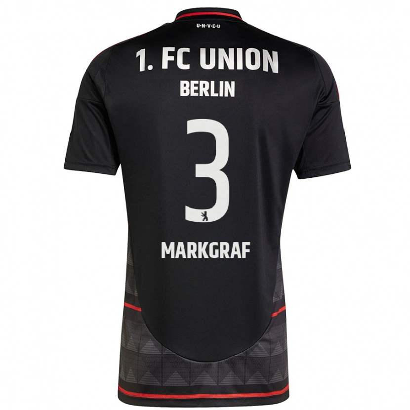 Danxen Dames Andrik Markgraf #3 Zwart Uitshirt Uittenue 2024/25 T-Shirt