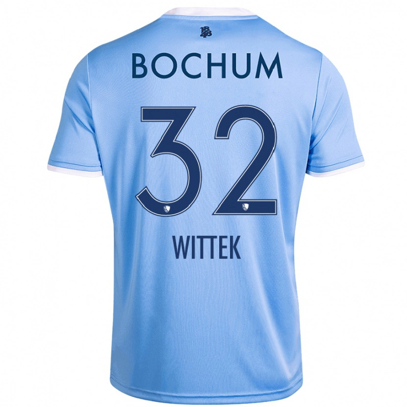 Danxen Dames Maximilian Wittek #32 Hemelsblauw Uitshirt Uittenue 2024/25 T-Shirt