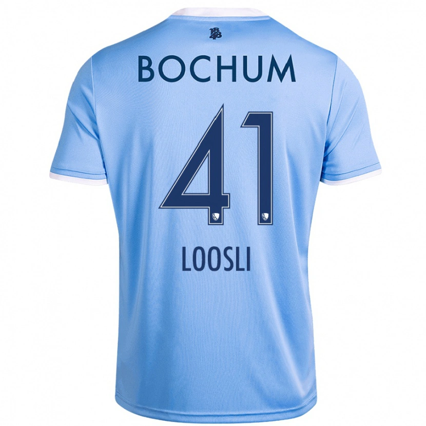 Danxen Dames Noah Loosli #41 Hemelsblauw Uitshirt Uittenue 2024/25 T-Shirt