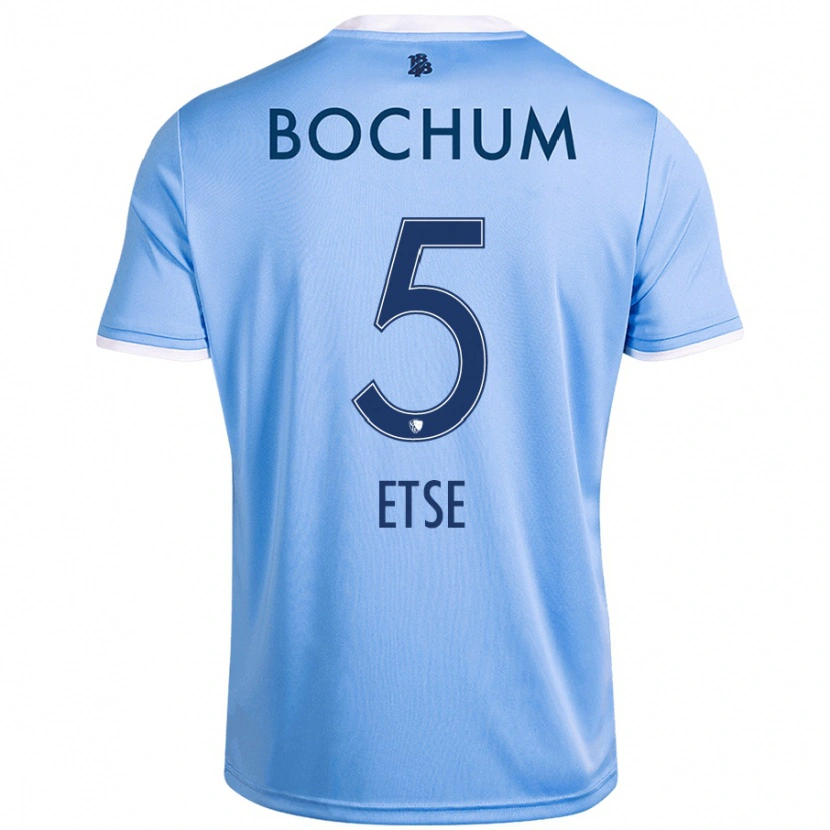 Danxen Dames Julian Etse #5 Hemelsblauw Uitshirt Uittenue 2024/25 T-Shirt