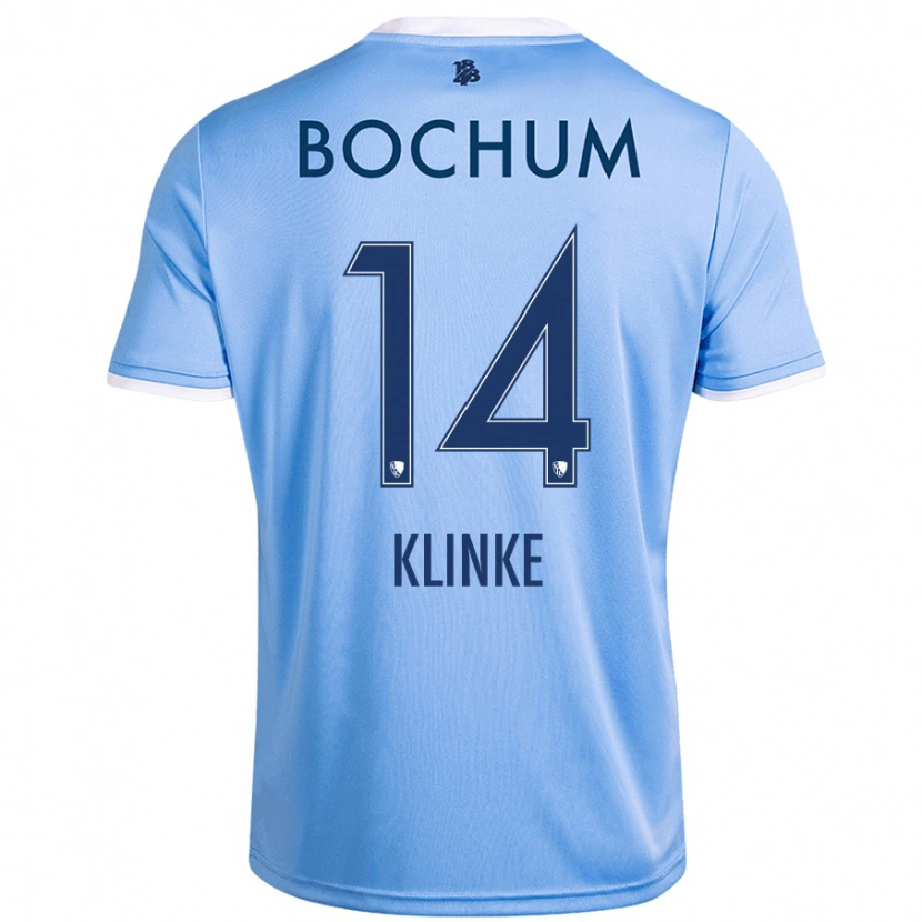 Danxen Dames Niklas Klinke #14 Hemelsblauw Uitshirt Uittenue 2024/25 T-Shirt