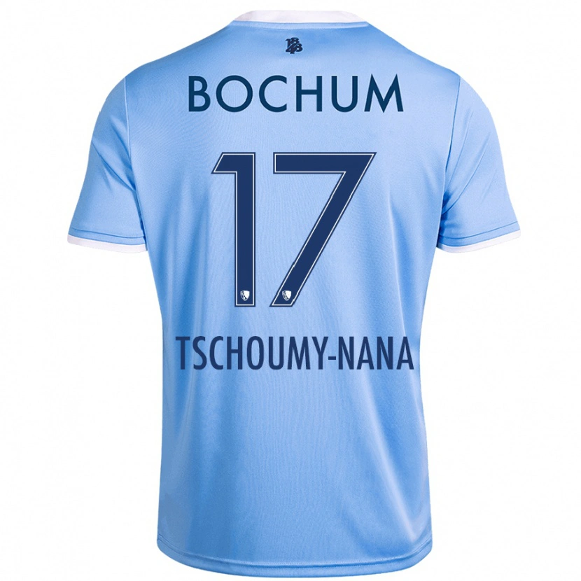 Danxen Dames Daryl Tschoumy-Nana #17 Hemelsblauw Uitshirt Uittenue 2024/25 T-Shirt