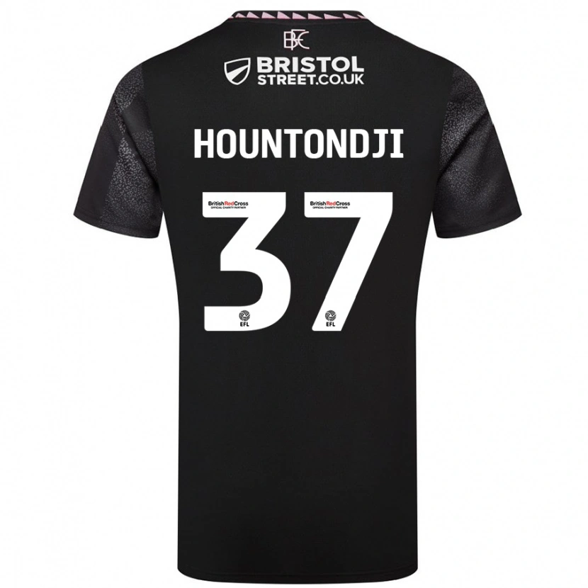 Danxen Dames Andreas Hountondji #37 Zwart Uitshirt Uittenue 2024/25 T-Shirt