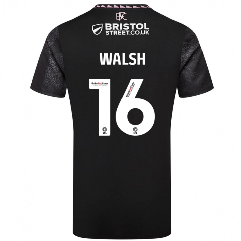 Danxen Dames Lucy Walsh #16 Zwart Uitshirt Uittenue 2024/25 T-Shirt
