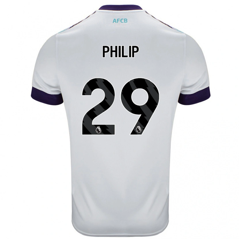 Danxen Dames Philip Billing #29 Wit Groen Paars Uitshirt Uittenue 2024/25 T-Shirt