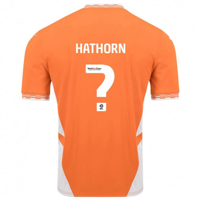 Danxen Kinderen Erin Hathorn #0 Oranje Wit Thuisshirt Thuistenue 2024/25 T-Shirt
