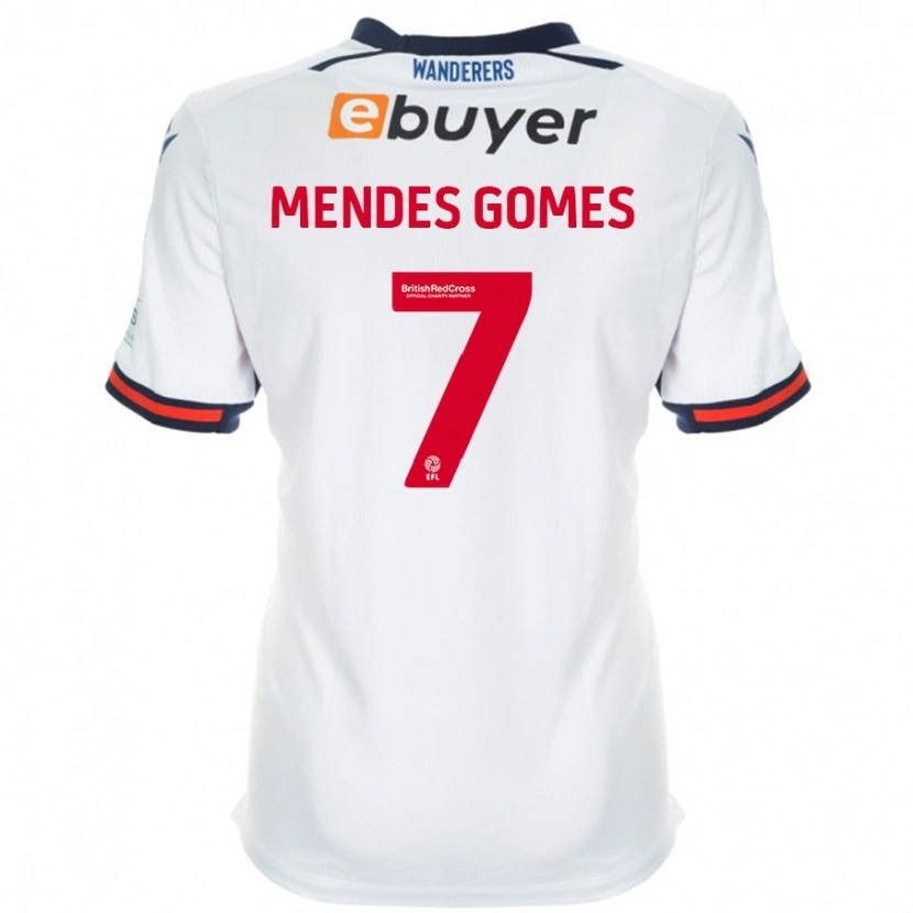 Danxen Kinderen Carlos Mendes #7 Wit Thuisshirt Thuistenue 2024/25 T-Shirt