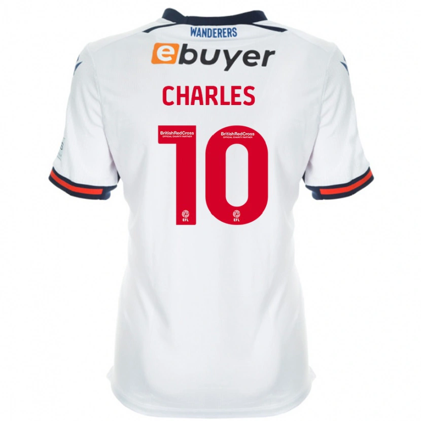 Danxen Kinderen Dion Charles #10 Wit Thuisshirt Thuistenue 2024/25 T-Shirt