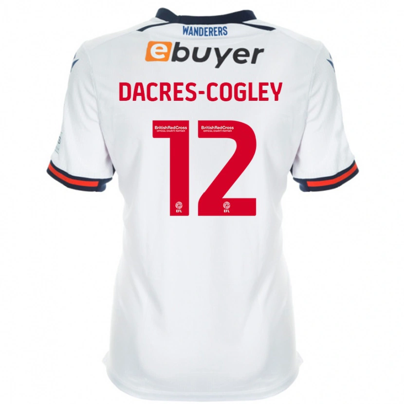 Danxen Kinderen Josh Dacres-Cogley #12 Wit Thuisshirt Thuistenue 2024/25 T-Shirt