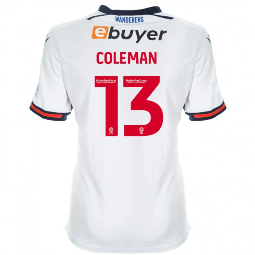 Danxen Kinderen Joel Coleman #13 Wit Thuisshirt Thuistenue 2024/25 T-Shirt