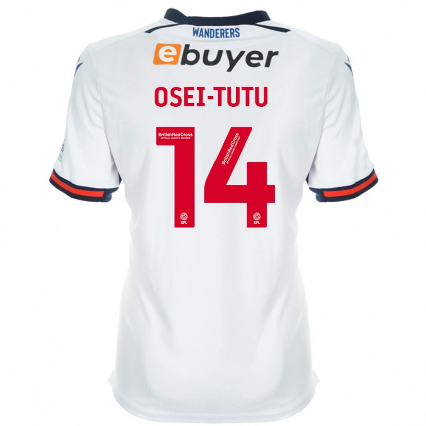 Danxen Kinderen Jordi Osei-Tutu #14 Wit Thuisshirt Thuistenue 2024/25 T-Shirt