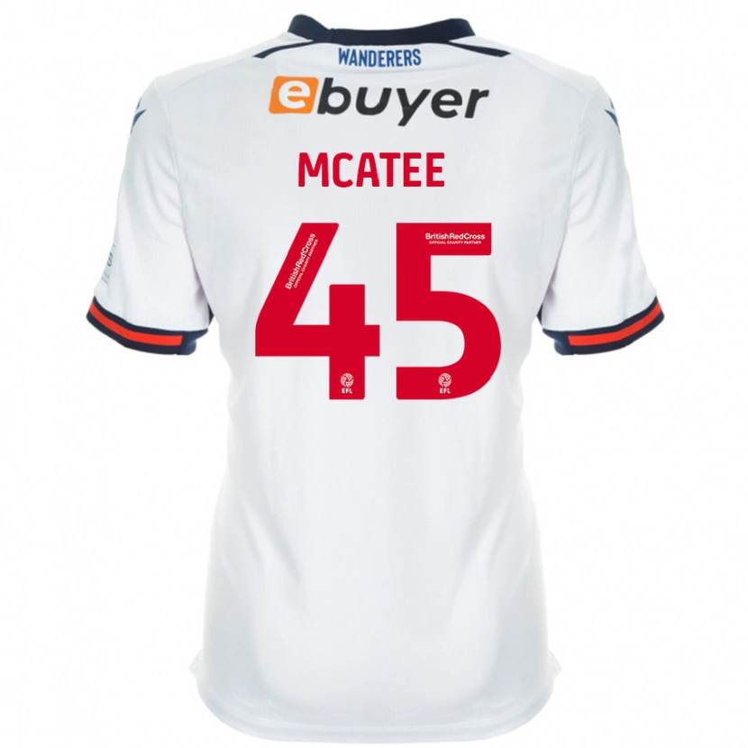 Danxen Kinderen John Mcatee #45 Wit Thuisshirt Thuistenue 2024/25 T-Shirt