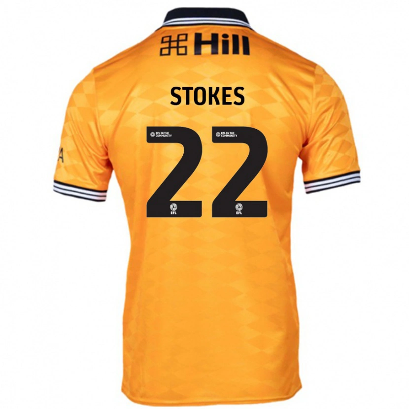Danxen Kinderen Josh Stokes #22 Oranje Thuisshirt Thuistenue 2024/25 T-Shirt