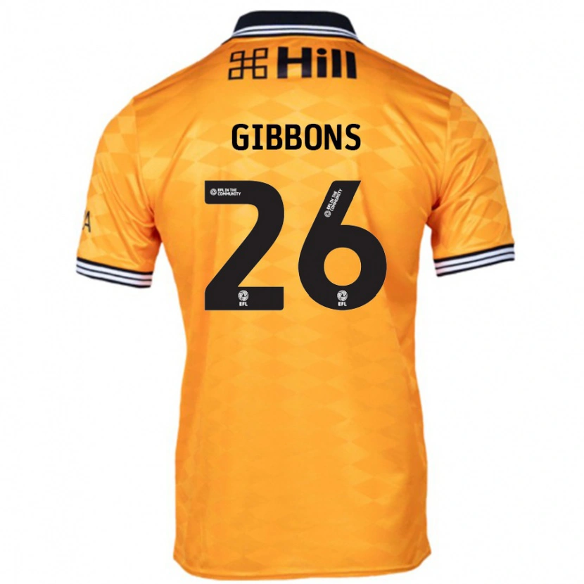 Danxen Kinderen James Gibbons #26 Oranje Thuisshirt Thuistenue 2024/25 T-Shirt