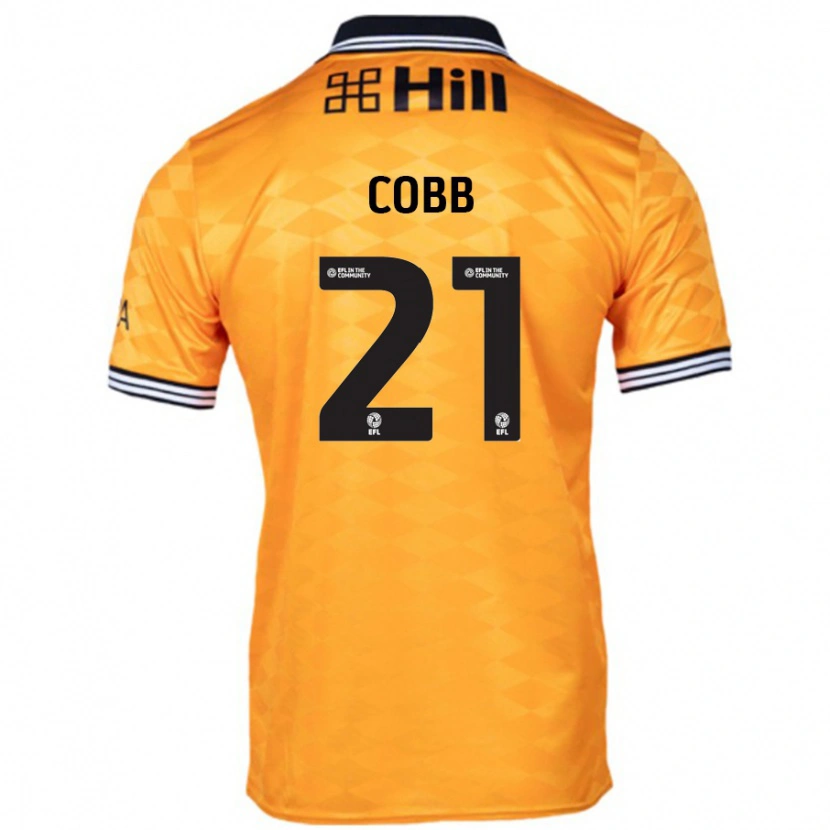 Danxen Kinderen Serena Cobb #21 Oranje Thuisshirt Thuistenue 2024/25 T-Shirt