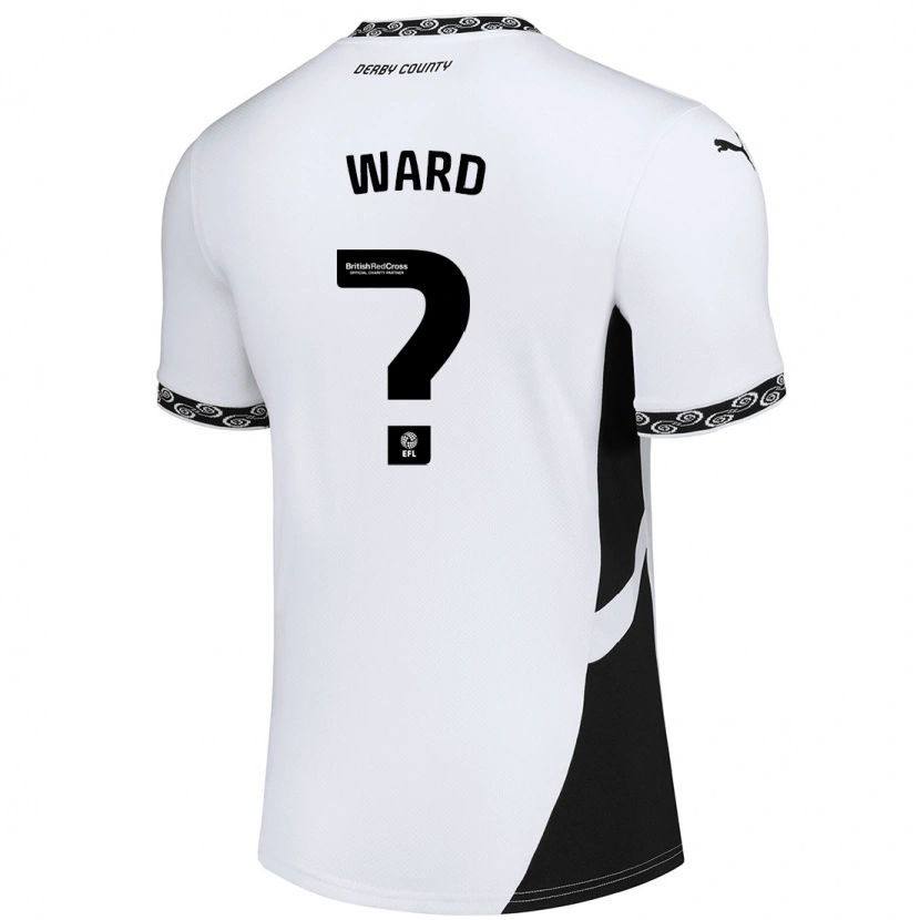 Danxen Kinderen James Ward #0 Wit Zwart Thuisshirt Thuistenue 2024/25 T-Shirt