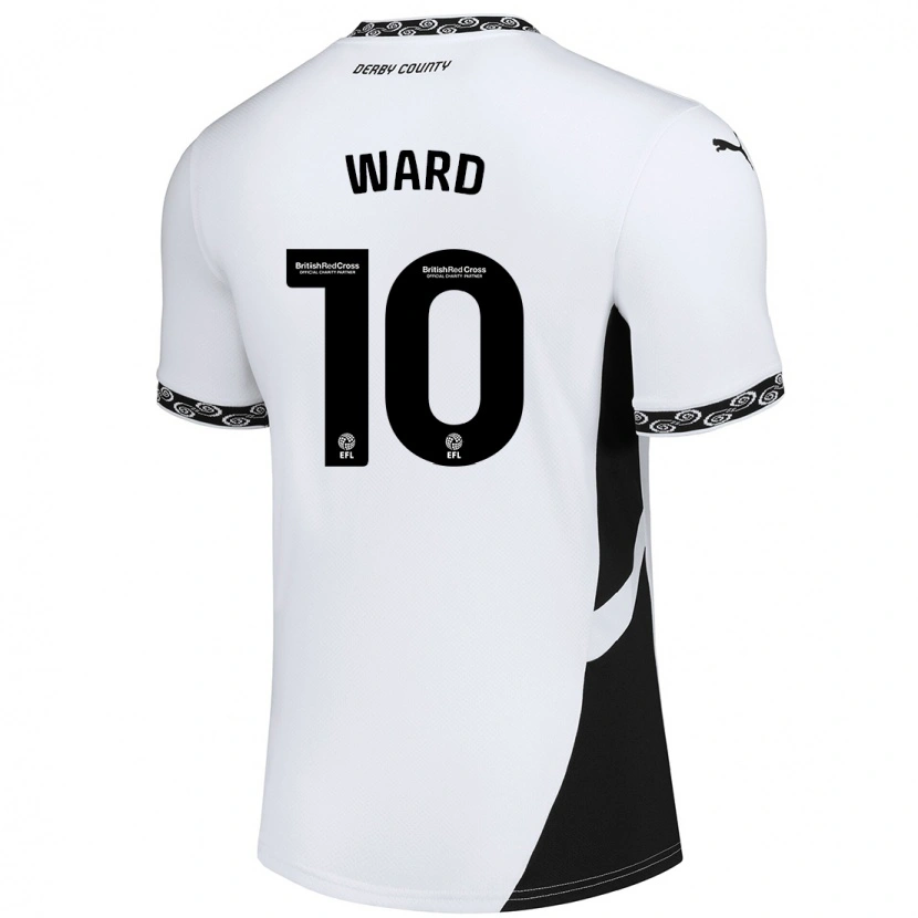 Danxen Kinderen Hannah Ward #10 Wit Zwart Thuisshirt Thuistenue 2024/25 T-Shirt