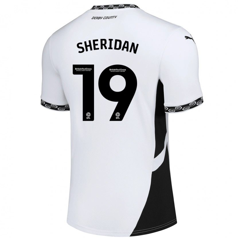 Danxen Kinderen Isabel Sheridan #19 Wit Zwart Thuisshirt Thuistenue 2024/25 T-Shirt