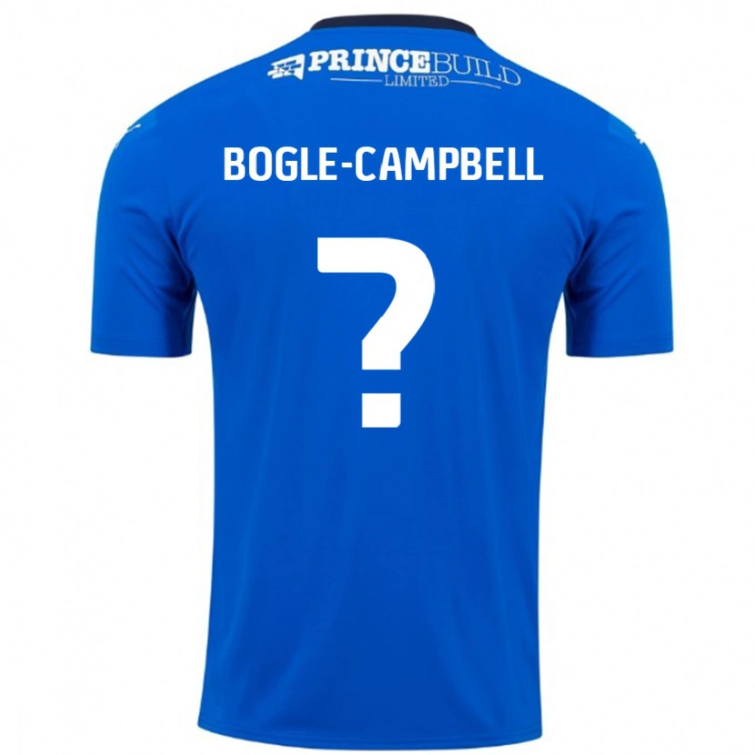 Danxen Kinderen Ma'kel Bogle-Campbell #0 Blauw Wit Thuisshirt Thuistenue 2024/25 T-Shirt