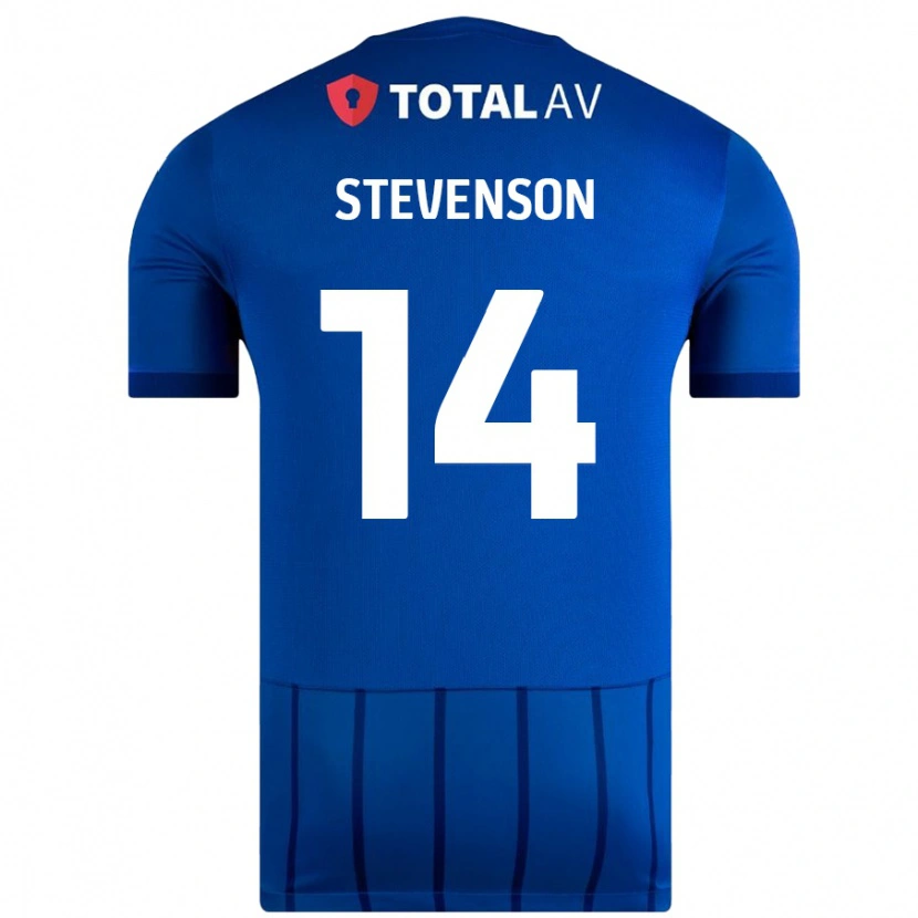 Danxen Kinderen Ben Stevenson #14 Blauw Thuisshirt Thuistenue 2024/25 T-Shirt