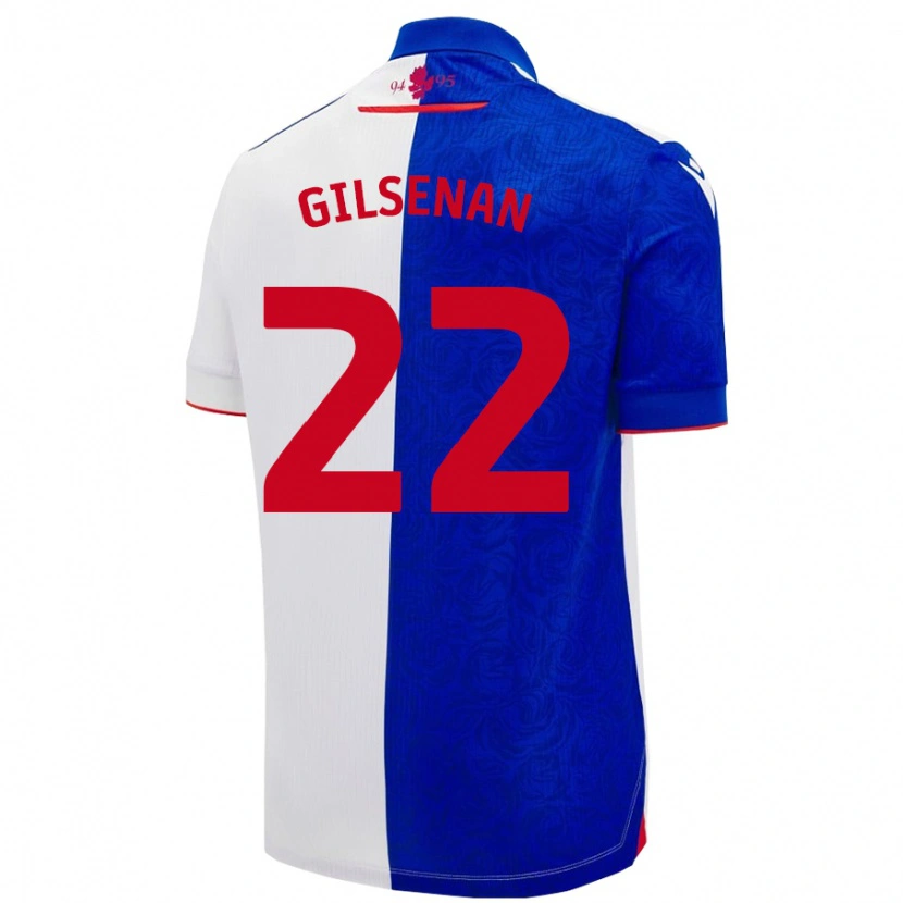 Danxen Kinderen Zak Gilsenan #22 Hemelsblauw Wit Thuisshirt Thuistenue 2024/25 T-Shirt