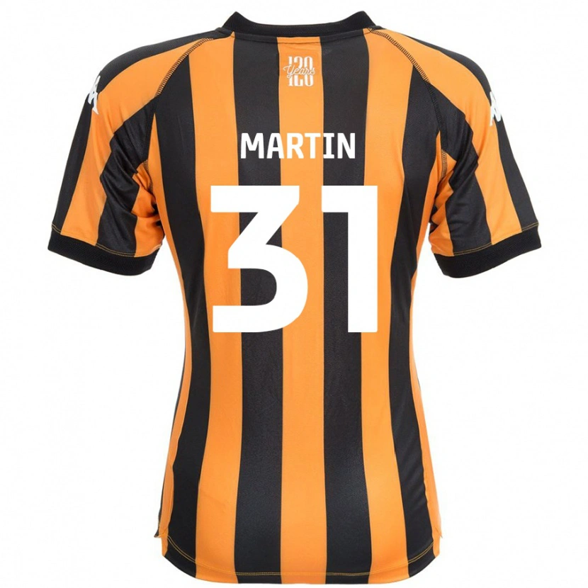 Danxen Kinderen Faith Martin #31 Zwart Amber Thuisshirt Thuistenue 2024/25 T-Shirt