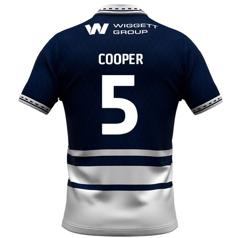 Danxen Kinderen Jake Cooper #5 Marineblauw Wit Thuisshirt Thuistenue 2024/25 T-Shirt