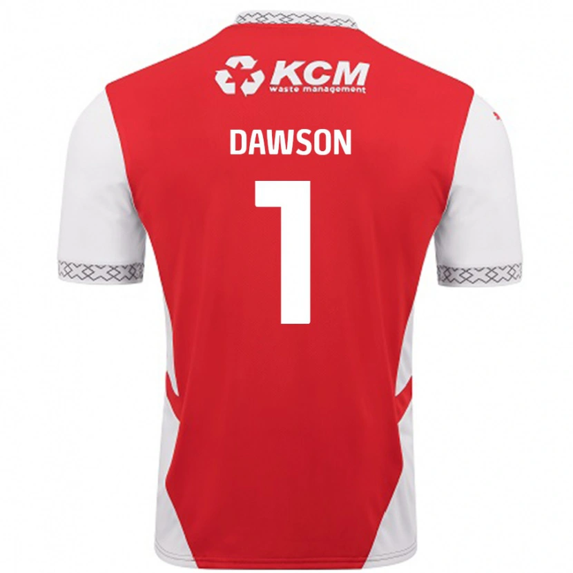 Danxen Kinderen Cameron Dawson #1 Rood Wit Thuisshirt Thuistenue 2024/25 T-Shirt