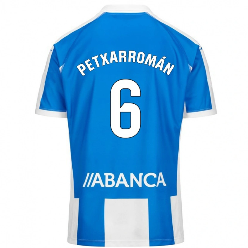 Danxen Kinderen Álex Petxa #6 Blauw Wit Thuisshirt Thuistenue 2024/25 T-Shirt