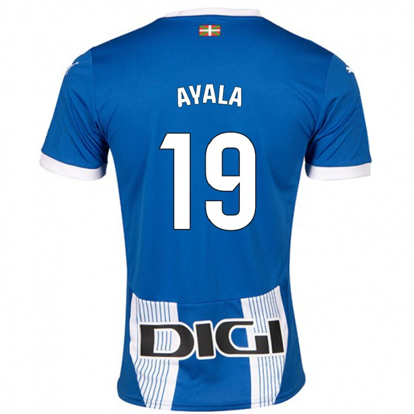 Danxen Kinderen Axel Ayala #19 Blauw Thuisshirt Thuistenue 2024/25 T-Shirt