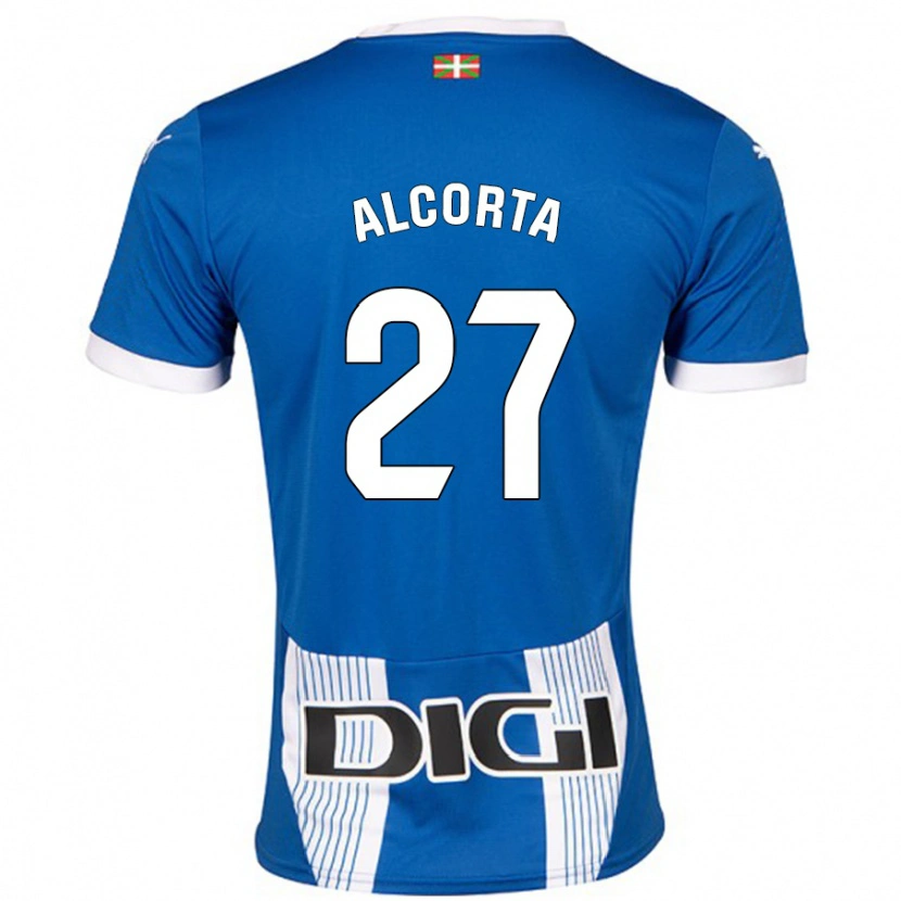 Danxen Kinderen Alaitz Alcorta #27 Blauw Thuisshirt Thuistenue 2024/25 T-Shirt