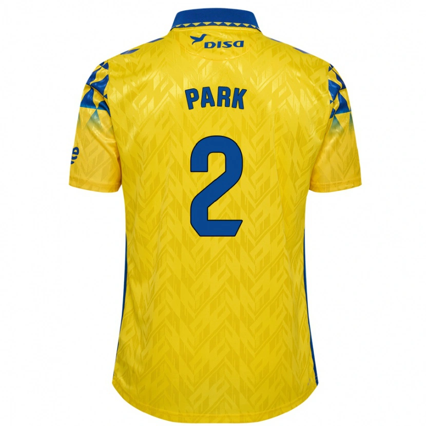 Danxen Kinderen Marvin Park #2 Geel Blauw Thuisshirt Thuistenue 2024/25 T-Shirt