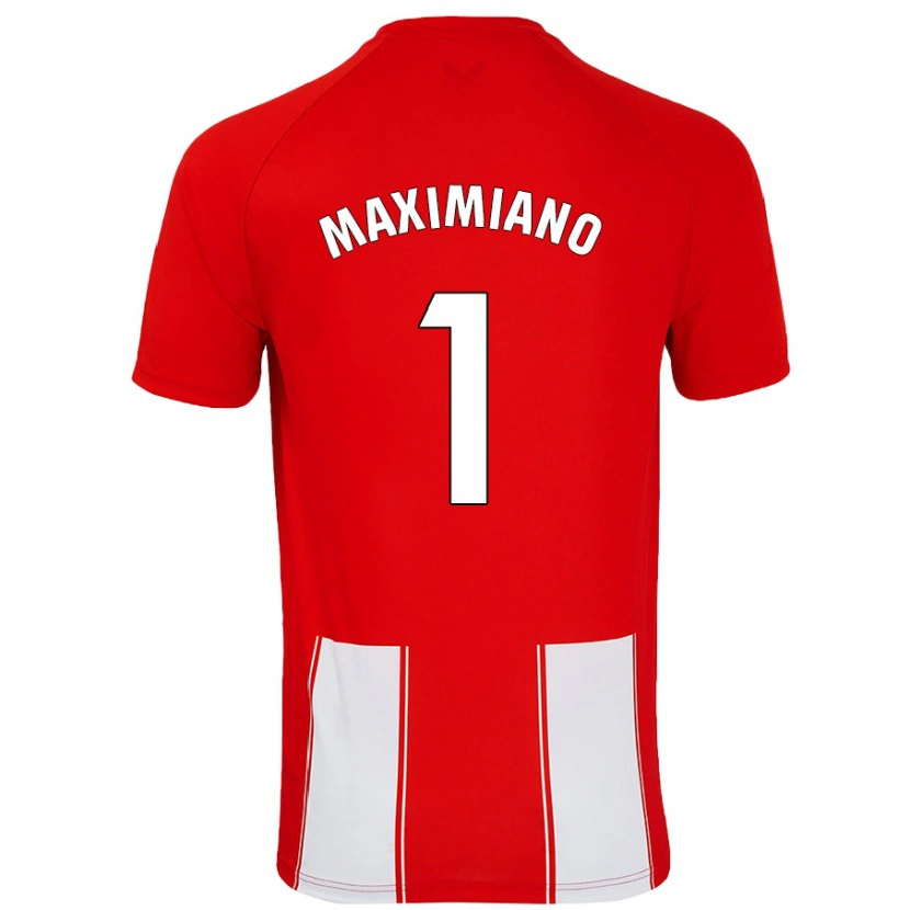 Danxen Kinderen Luís Maximiano #1 Rood Wit Thuisshirt Thuistenue 2024/25 T-Shirt