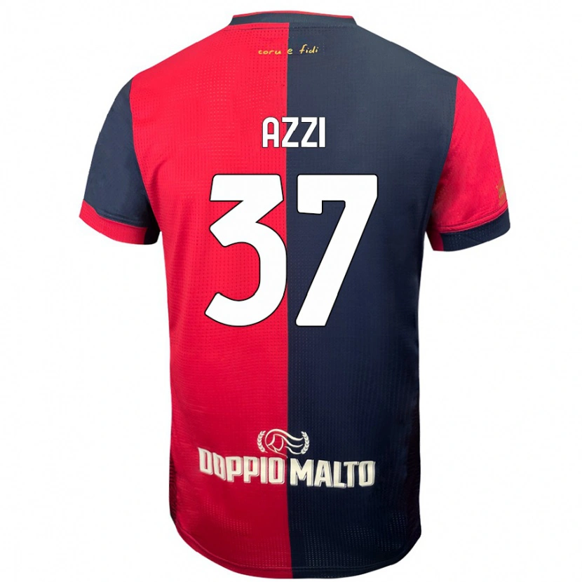 Danxen Kinderen Paulo Azzi #37 Rood Donkerder Blauw Thuisshirt Thuistenue 2024/25 T-Shirt