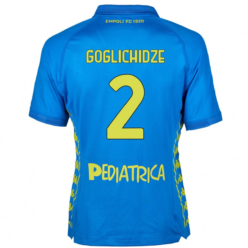 Danxen Kinderen Saba Goglichidze #2 Blauw Thuisshirt Thuistenue 2024/25 T-Shirt